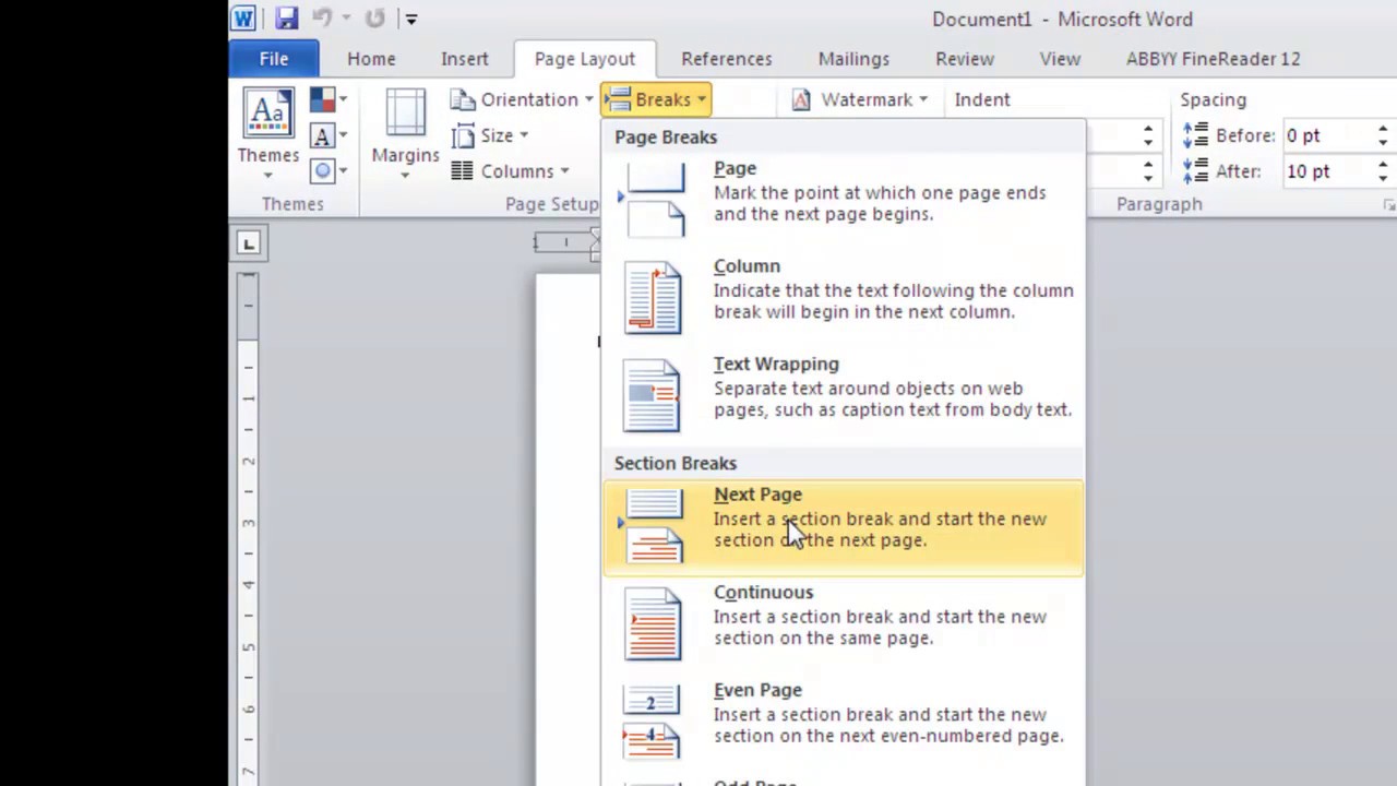 Change Page Orientation In Word Mac For One Page Only